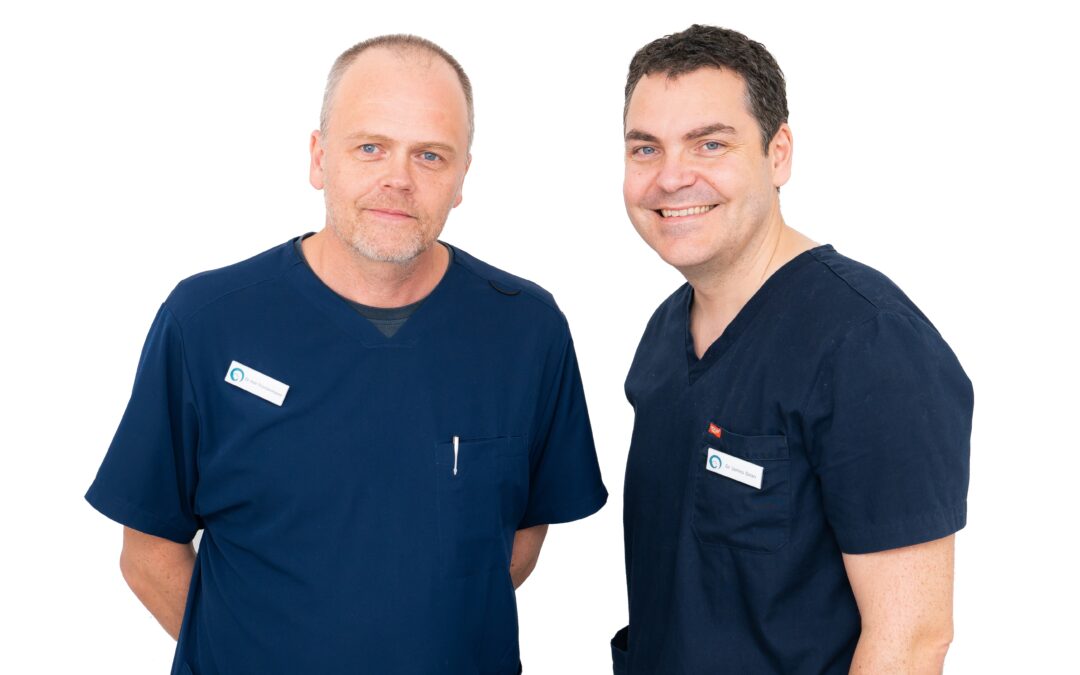 Dr Keli Thorsteinsson and Dr James Dean at Freyja Medical