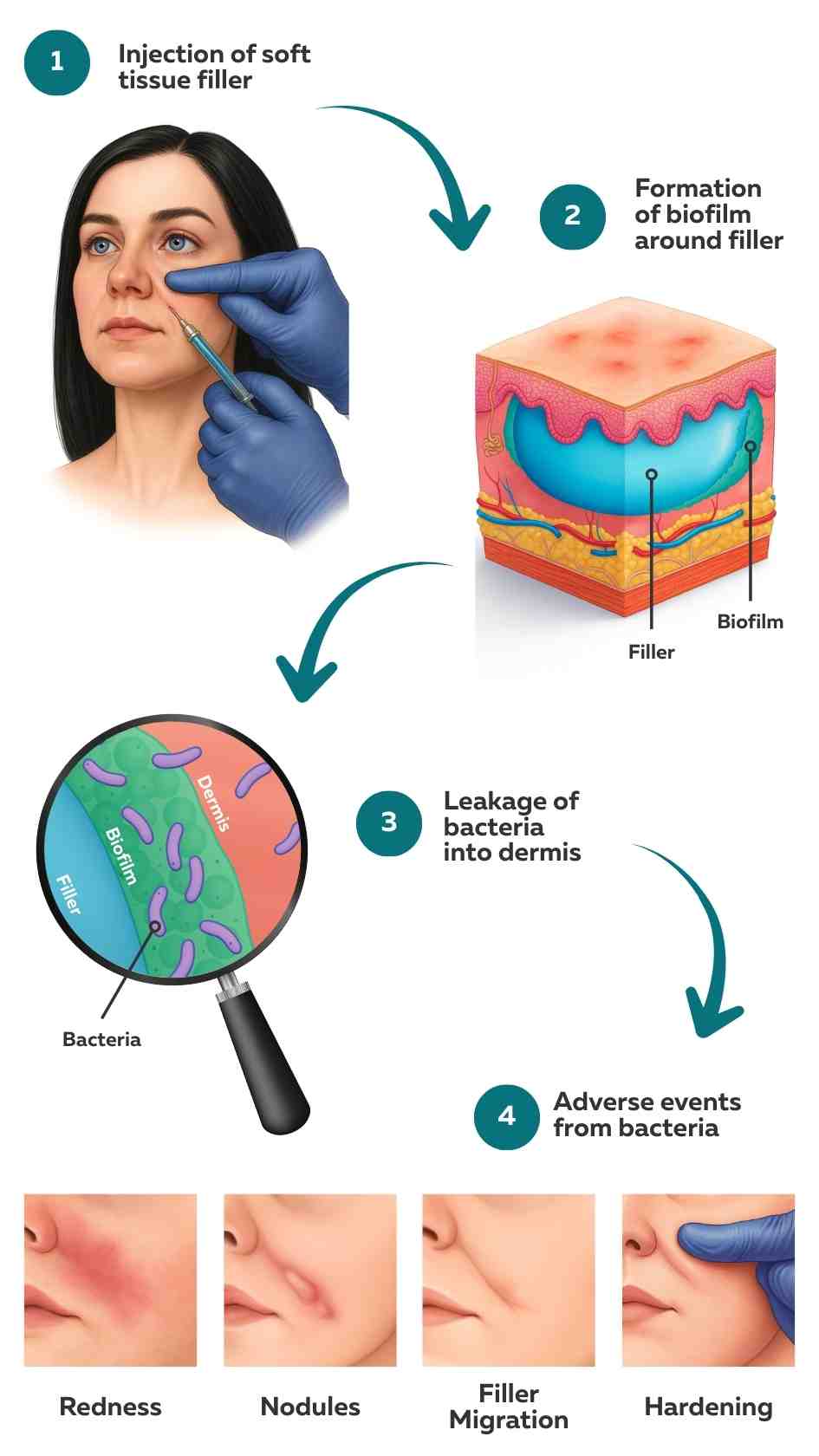 Dermal Filler Lumps: Biofilm Formation
