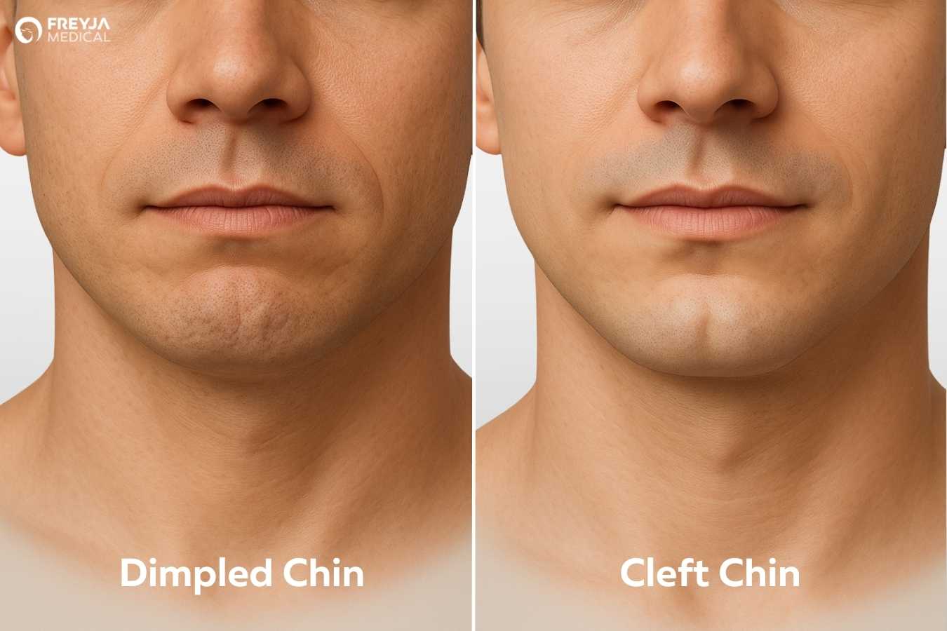 Dimpled Chin vs Cleft Chin